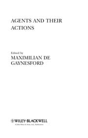 Agents and their actions