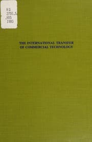 The international transfer of commercial technology