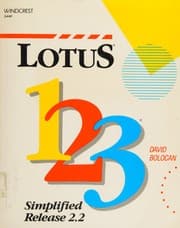 Lotus 1-2-3 simplified, release 2.2