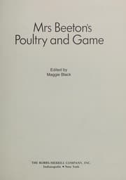 Mrs. Beeton's Poultry and game