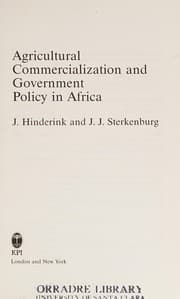 Agricultural commercialization and government policy in Africa