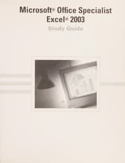 Microsoft Office specialist Excel 2003