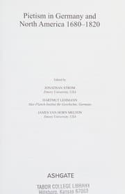 Pietism in Germany and North America 1680-1820