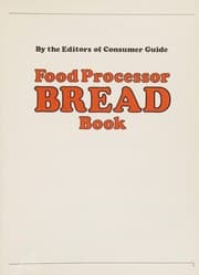 Food processor bread book