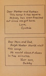 Hip kids' letters from camp