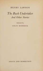 The bush undertaker and other stories