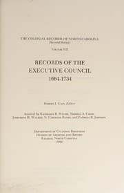 Records of the Executive Council, 1664-1734