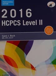 2016 HCPCS Level II Professional Edition