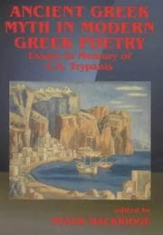 Ancient Greek myth in modern Greek poetry
