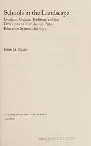 Schools in the landscape