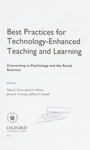 Best practices for technology-enhanced teaching and learning