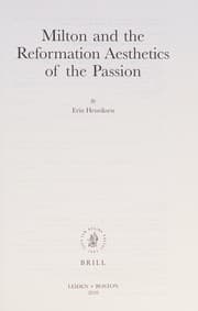 Milton and the Reformation aesthetics of the passion