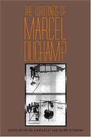 The writings of Marcel Duchamp