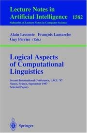 Logical aspects of computational linguistics
