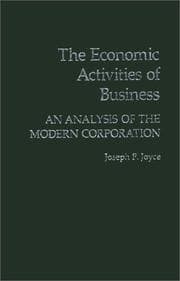 The economic activities of business
