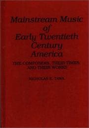 Mainstream music of early twentieth century America
