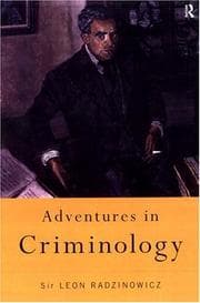 Adventures in criminology