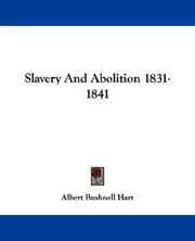 Slavery and abolition, 1831-1841