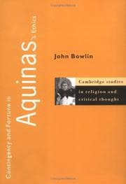 Contingency and fortune in Aquinas's ethics