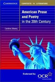 American prose and poetry in the twentieth century