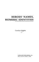 Heroes' names, Homeric identities