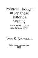 Political thought in Japanese historical writing
