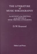 The literature of music bibliography