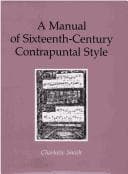 A manual of sixteenth-century contrapuntal style