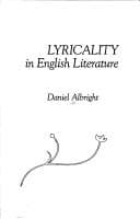 Lyricality in English literature