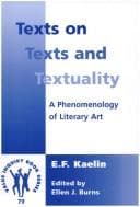 Texts on texts and textuality