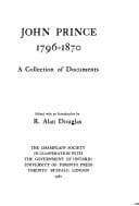 John Prince, 1796-1870, a collection of documents