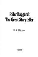 Rider Haggard, the great storyteller