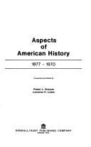 Aspects of American history, 1877-1970