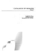 Catalogue of memoirs of the William E. Wiener Oral History Library