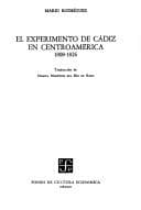 The Cádiz experiment in Central America, 1808 to 1826