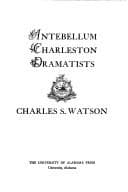 Antebellum Charleston dramatists