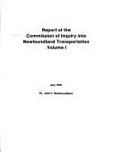 Report of the Commission of Inquiry into Newfoundland Transportation