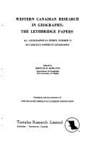 Western Canadian research in geography