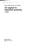 An appeal to impartial posterity