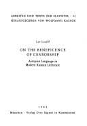 On the beneficence of censorship