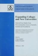 Expanding colleges and new universities