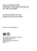 Evaluation of the strategy for health for all by the year 2000