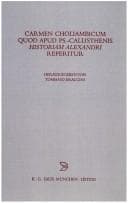 Carmen choliambicum quod apud PS. Callisthenis historum Alexandri reperitur