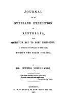 Journal of an overland expedition in Australia from Moreton Bay to Port Essington