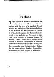 Mémoires de Madame Roland