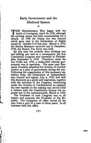 Political summary of the United States, 1789-1920