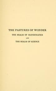 The pastures of wonder