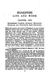Shakespeare; life and work