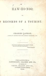 Haw-ho-noo, or, Records of a tourist