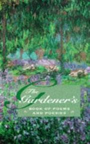The gardener's book of poems and poesies